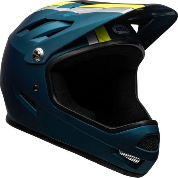 Casque Bell Sanction Bleu/Jaune Fluo 4 Casque Bell Sanction Bleu/Jaune Fluo – Image 2