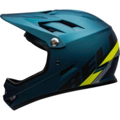 Casque Bell Sanction Bleu/Jaune Fluo 10 Casque Bell Sanction Bleu/Jaune Fluo -Accessoires De Vélo casque bell sanction bleu jaune fluo 2