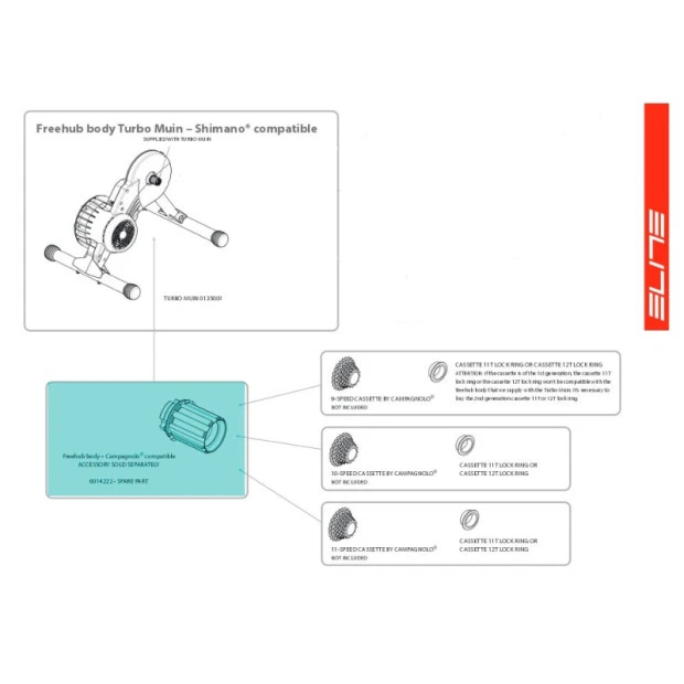 Corps Roue Libre Elite Turbo Muin - 1014222 4 Corps Roue Libre Elite Turbo Muin - 1014222 – Image 2