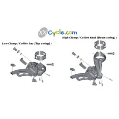 Dérailleur Avant Shimano Deore XT FD-M8020-H - Side Swing -Accessoires De Vélo derailleur avant shimano deore xt fd m8020 h side swing 1